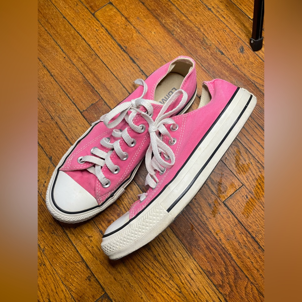 Converse Pink and White Sneakers